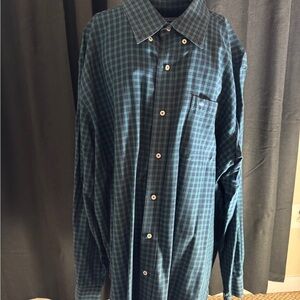 Men's Blue Checkered Shirt